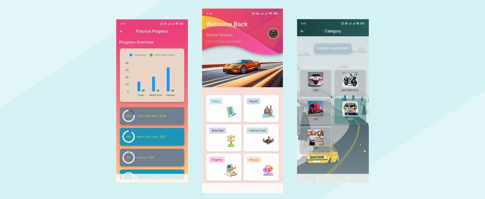 Driving Theory Test Kit UK app screenshots